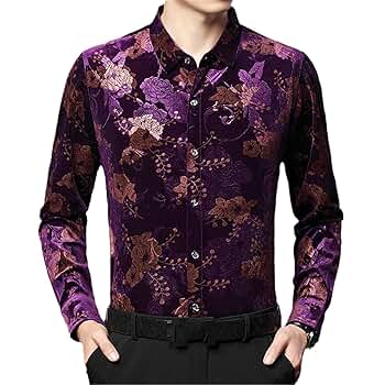 トップス EXODUS LAME VELVET SHIRTS D-PURPLE Exodus Lame Velvet Shirts D-Purple